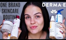 ONE BRAND SKINCARE ROUTINE Derma e | #SkincareSundays