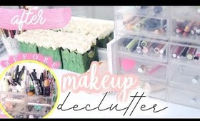 Makeup DECLUTTER: How to Organize & Store your Makeup [Roxy James]#declutter #makeupdeclutter #clean