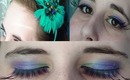 Peacock Inspired Halloween Makeup Tutorial