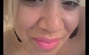Bold White Eyeliner & Bright Pink Lips Makeup Tutorial /Look