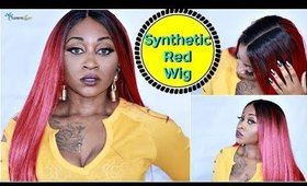 RED SYNTHETIC WIG TRY - ON & REVIEW ☆  SamoreloveTV 🕊🔥