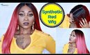 RED SYNTHETIC WIG TRY - ON & REVIEW ☆  SamoreloveTV 🕊🔥