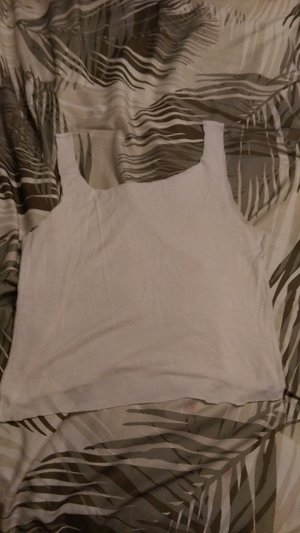 I just cut my white t shirt into a tank top but now It needs something like letters buuuut I can't think of something any suggestions?