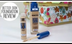 Maybelline SuperStay Better Skin Foundation + Concealer Review | Bailey B.