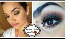 ❤️ Smoked Golden Emerald l Fall Makeup Tutorial l DRUGSTORE & HIGH-END ❤️