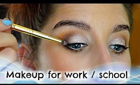 EVERYDAY WORK or SCHOOL Makeup Tutorial *No False Lashes*