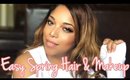 My FIRST WIG ! + EASY Go To Spring Makeup || MelissaQ