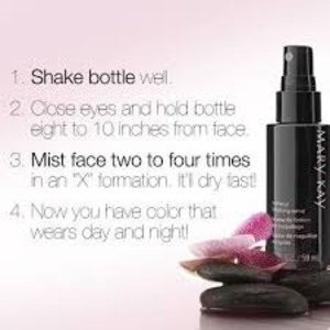 im a caregiver and sweat like crazy I leave work with makeup still on no smearing I love this spray how to order www.marykay.com/mariatallabas