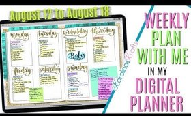BUJO STYLE: Setting Up Weekly Digital Plan With Me August 11 to August 17 PLAN WITH ME