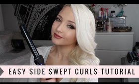 Hair Tutorial | Vintage Side Swept Curls - ft. Bio Ionic Eternity Wand