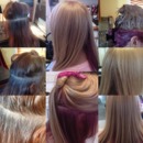Hair Color by Christy Farabaugh (Before, during, and after) 