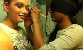 Blind Folded Makeup Challenge!!
