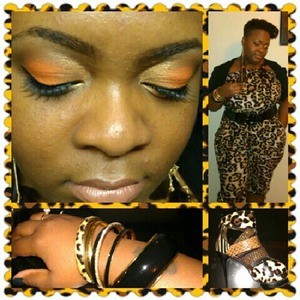 Leopard Jumper-Rainbow Shops 
Belt-Rainbow Shops 
Bangles-Torrid 
Shoes-Wild Rose 
*Makeup used was Urban Decay Naked Palette and Coastal Scents Creative Me #1 Palette 