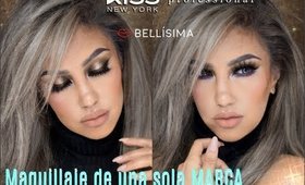 🔥Maquillaje una sola MARCA  Bellisima / Makeup with ONE single Brand  Kiss New York | auroramakeup