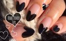 No tools: Heart French Tip Nails by The Crafty Ninja