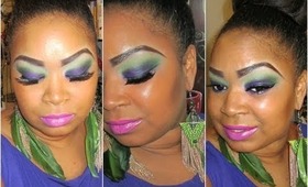 Killer Combo!!! Green & Purple Feat. Glama Girl Cosmetics