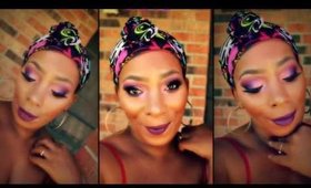 Pretty Wings|Purple Bliss  Eyeshadow And OOTD|OOTN