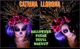 Catrina LLORONA maquillaje/ HALLOWEN Sugar Skull makeup| auroramakeup