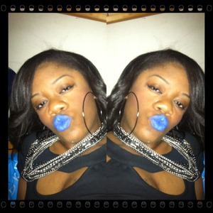 Bring new to instagram I followed a model by the name of Keyshia kaoir she had a new line of lipsticks I ordered two from her collection here they are the blue is called Harlem nights and the pink is called truly outrageous the website is www.kaoir.com you should check it out good quality and good price.