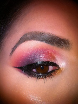Eye catching look with lots of color