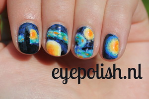 Just uploaded a video on this nail art! 