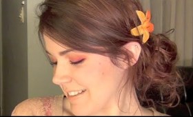 Simple and Fun Orange Rose Makeup