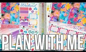 Erin Condren Life Planner Hourly Layout Plan with Me | Watercolor Floral Kit SNEAK PEEK!