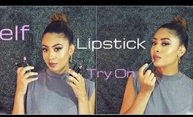 Elf Moisturizing Lipstick + Lip Swatches -New Shades Makeup