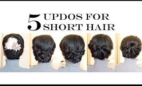 How-To | 5 No-Heat Updo Hairstyles for Short Hair