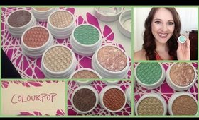 FAB or DRAB? ColourPop Eyeshadows (Swatches & Tutorial) ☮