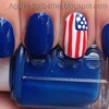flag nails for July 4!