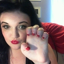 Dita von Teese inspired nails and makeup