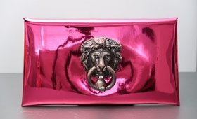 DIY | Magenta & Bronze Doorknocker Clutch | BellaGemaNails