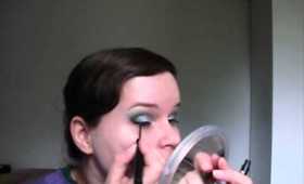 Maquillage aux couleurs de Serpentard