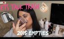 Let's Talk Trash | 2015 Empties