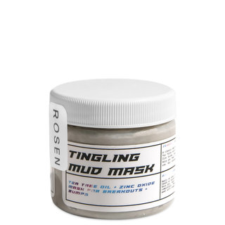 ROSEN Skincare Bump Clearing Tingling Mud Mask for Acne with Zinc Oxide & Tea Tree