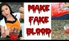 DIY FAKE BLOOD RECIPE FOR HALLOWEEN