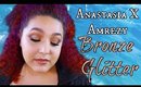 Anastasia Amrezy Palette Bronze Glitter Eye Makeup Tutorial (NoBlandMakeup)