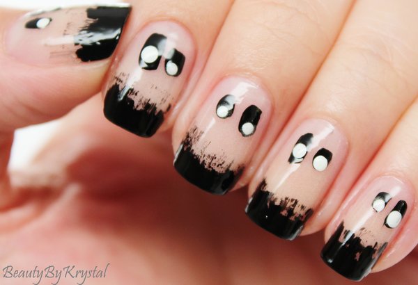 7. "Glowing Ghosts and Tombstones Nail Art for Halloween" - wide 9