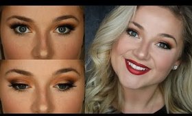 Hint of Green Holiday Makeup Tutorial | Morphe Palettes | Alyssa Marie TV