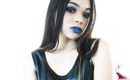 Blue Lipstick made from Blue Eyeshadow
