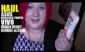 Haul - ASOS, Hawaiian Tropic, Urban Decay, George at Asda, VIVO Cosmetics