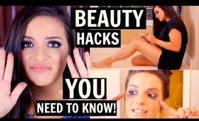 BEAUTY HACKS YOU NEED TO KNOW! | Casey Holmes