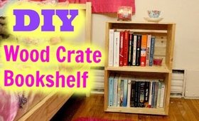 Wooden Crate Bookshelf DIY Project