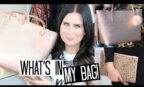 What's in my Bag - Ted Baker Crosshatch Leather Shopper | FASHION WEEK