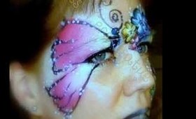 MakeUp for Karneval, flowers and butterflies