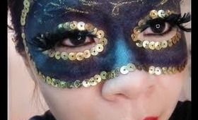Mardi Gras Makeup Tutorial: Masquerade Mask