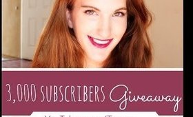 3,000 Subscribers GIVEAWAY!