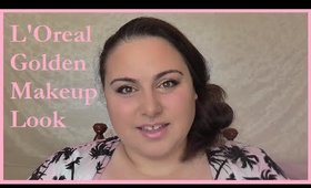 L'Oreal Golden Makeup Look