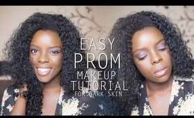 Easy Prom Makeup Tutorial for Dark Skin ║ Special Guest ║